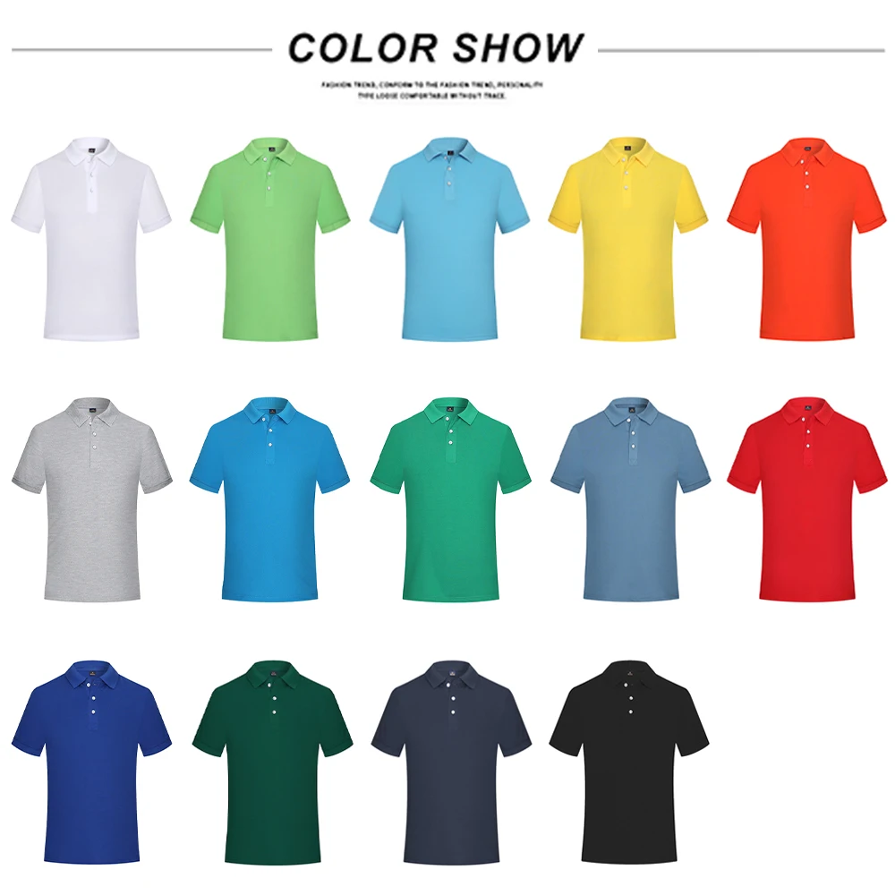 Blank Cotton Uniform Polo T Shirts Men High Quality Comfort Colors Elegant Work Formal T Shirt With Collar Camisa Polo Masculina