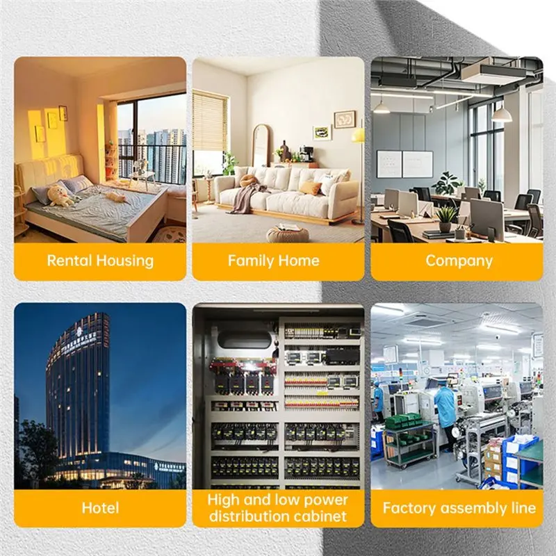B86B WiFi Smart Power Meter Three-Phase Four Wire Rail Voltmeter Ammeter Remote Monitoring Overvoltage Protection
