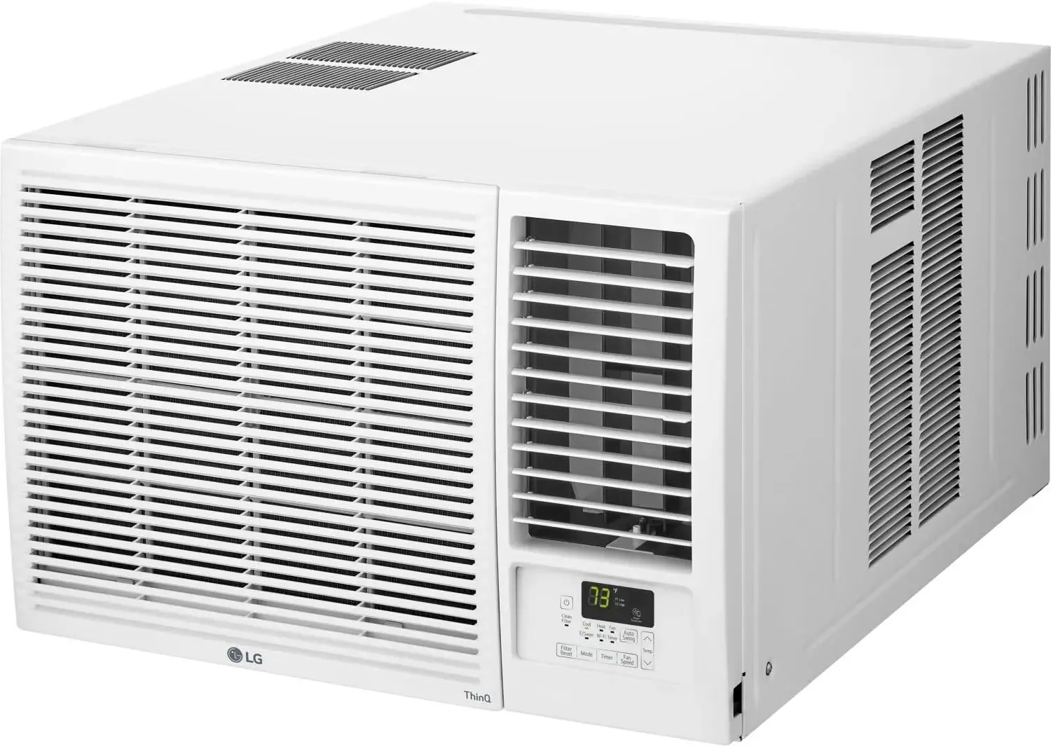 Climatiseur intelligent 18,000 BTU avec chauffage, 230V, refroidit jusqu'à 1000 Sq. Fédération., Fenêtre AC avec Smartphone et Commande Vocale