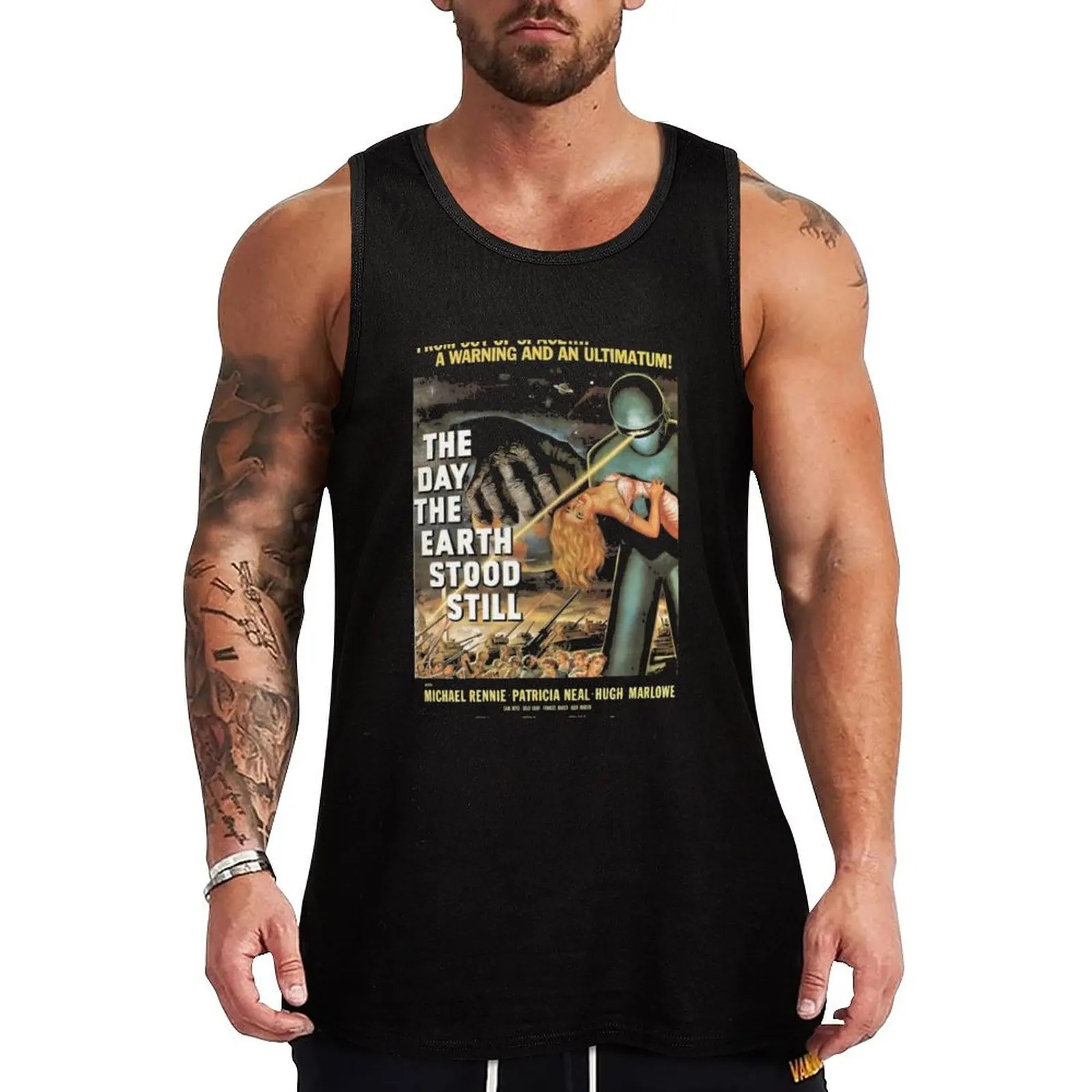 The Day the Earth Stood Still - old poster 1951 Tank Top gym clothing men summer clothes men 2024 Sports clothing