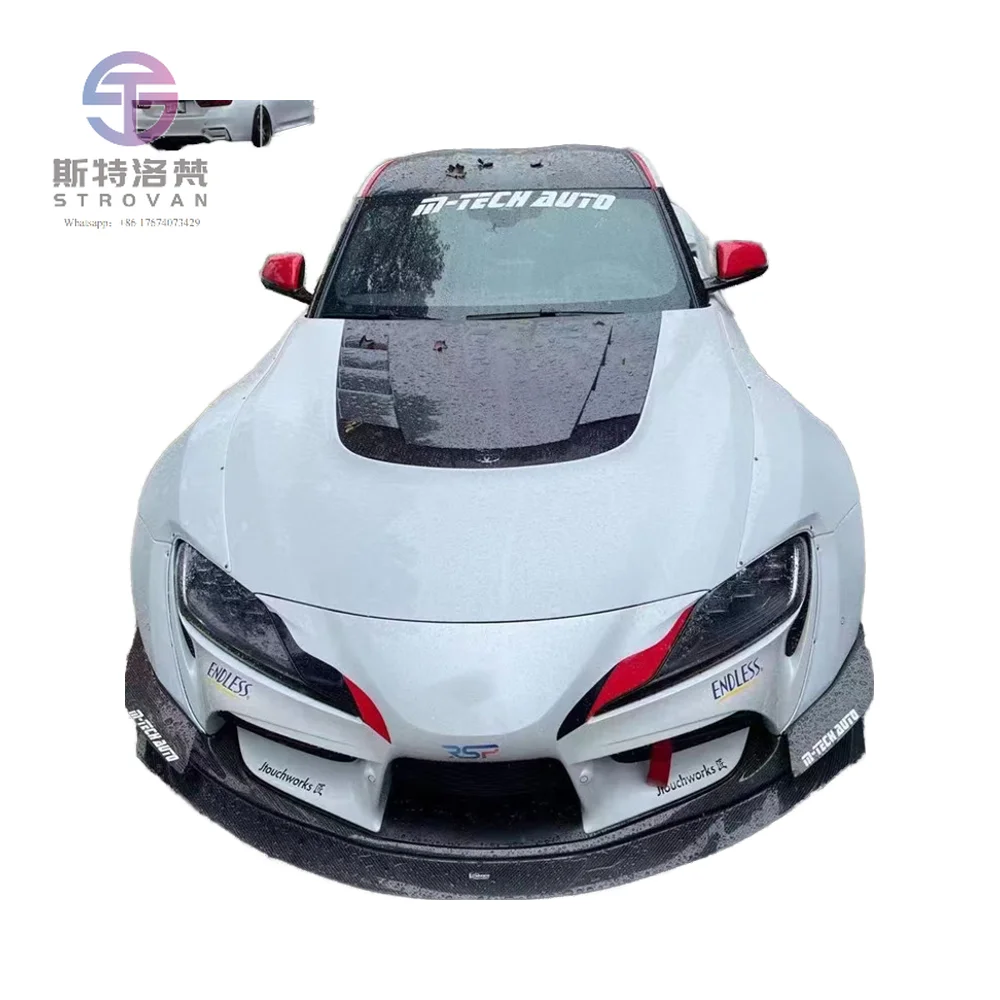 

FORToyota supra Body Kit Supar with Upgraded Vors Style Carbon Fiber Hood
