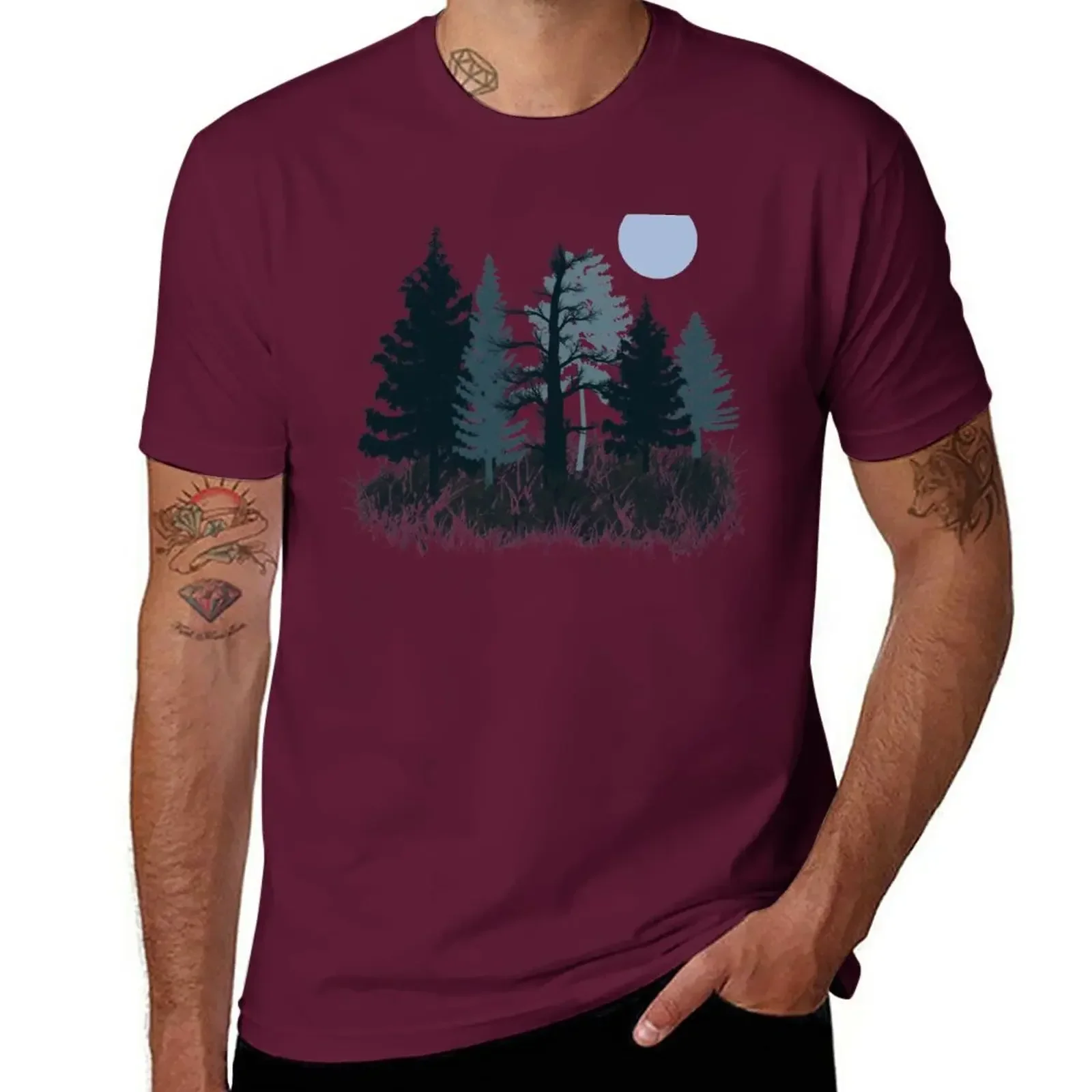 quick-drying oversized Blouse plain black t shirts men Enter the Woods 2 - Forest, Nature, Wild, Outdoors, T-Shirt