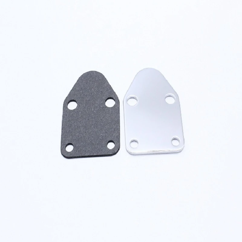 2PCS Fuel Pump Mounting Plates Fuel Pump Mounting Gasket Compatible with SBC 283 305 327 350 383 400