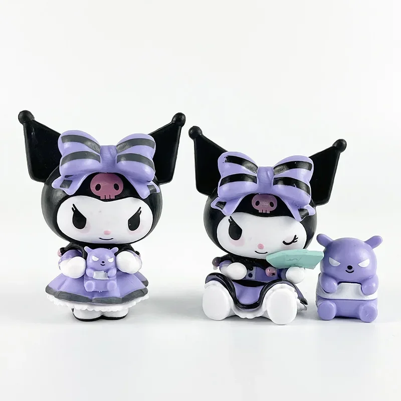 Sanrio Blind Box Cartoon Kuromi Doll Lucky Divination Anime Series Action Figure Model Doll Child Toy Desktop Decor Gifts