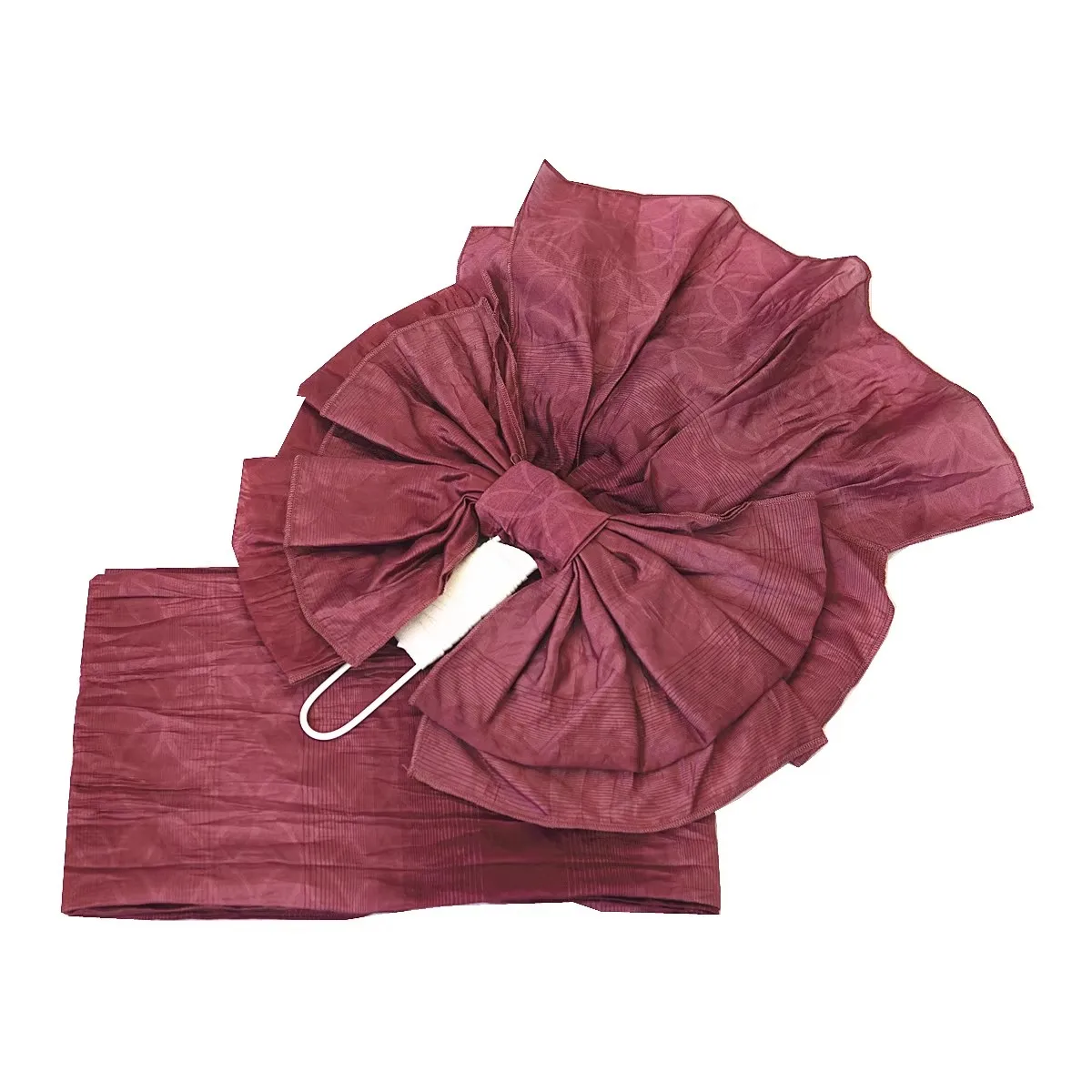 

Предварительно завязанный пояс Heko Obi — плиссированный пояс юката с цветочным узлом, удобный японский пояс из роскошного жаккарда