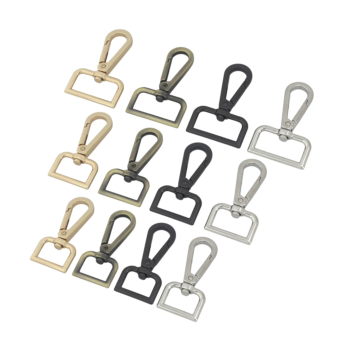 1pcs Metal Swivel Eye Snap Hook Trigger Clasps Clips for Leather Craft Bag Strap Belt Webbing Keychain Hooks Length 60mm 2-3/8