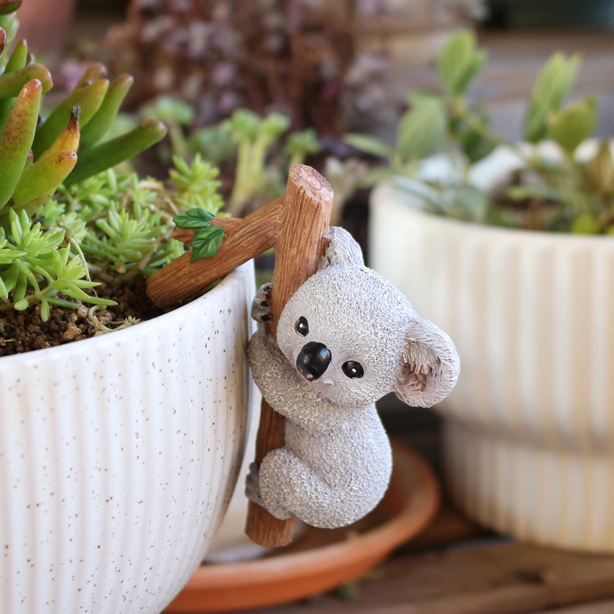 1 Koala Flower Pot Pendant, Fun and Exquisite Gift, Resin Craftsmanship
