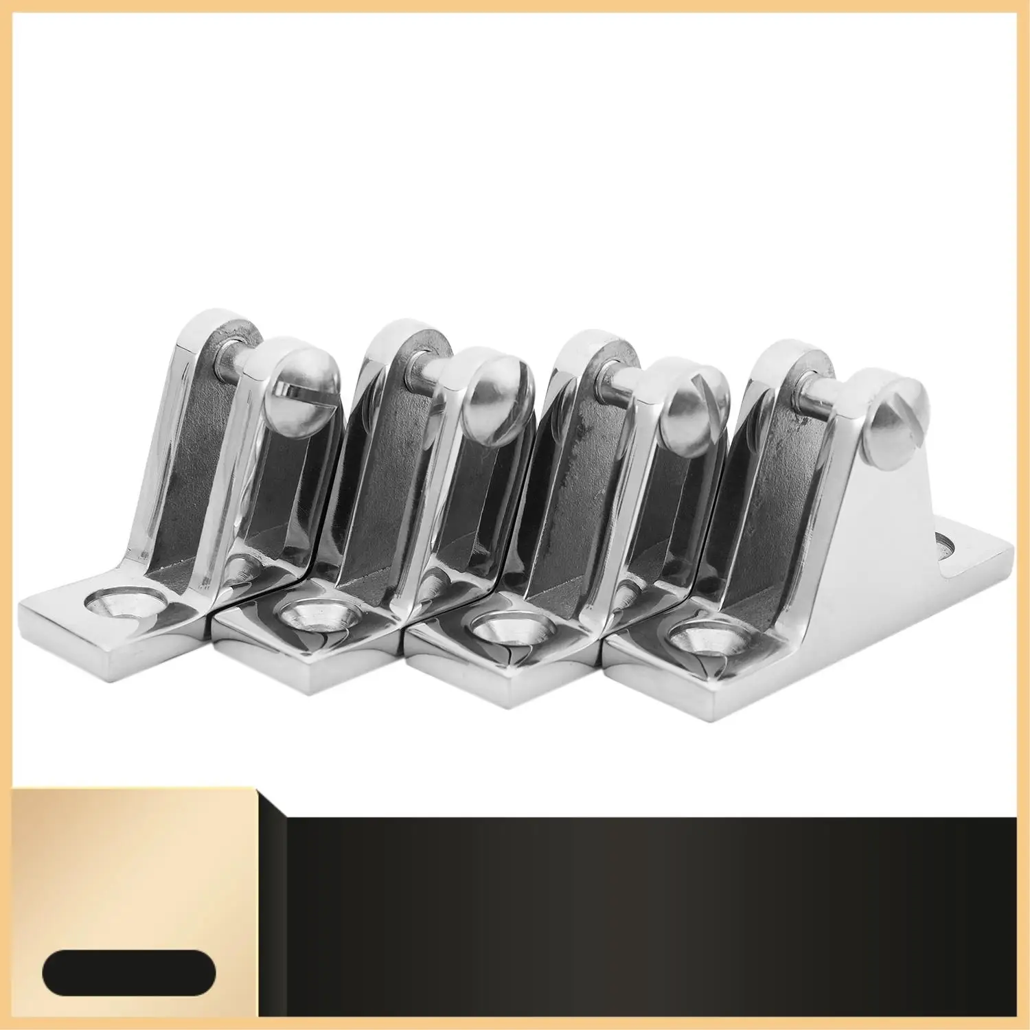 

4 Bow 1 Inch Bimini Top Boat Stainless Steel Fittings Marine Hardware Set - 16 Piece Set Of Ss316 7/8 Inch(22Mm)-N30R