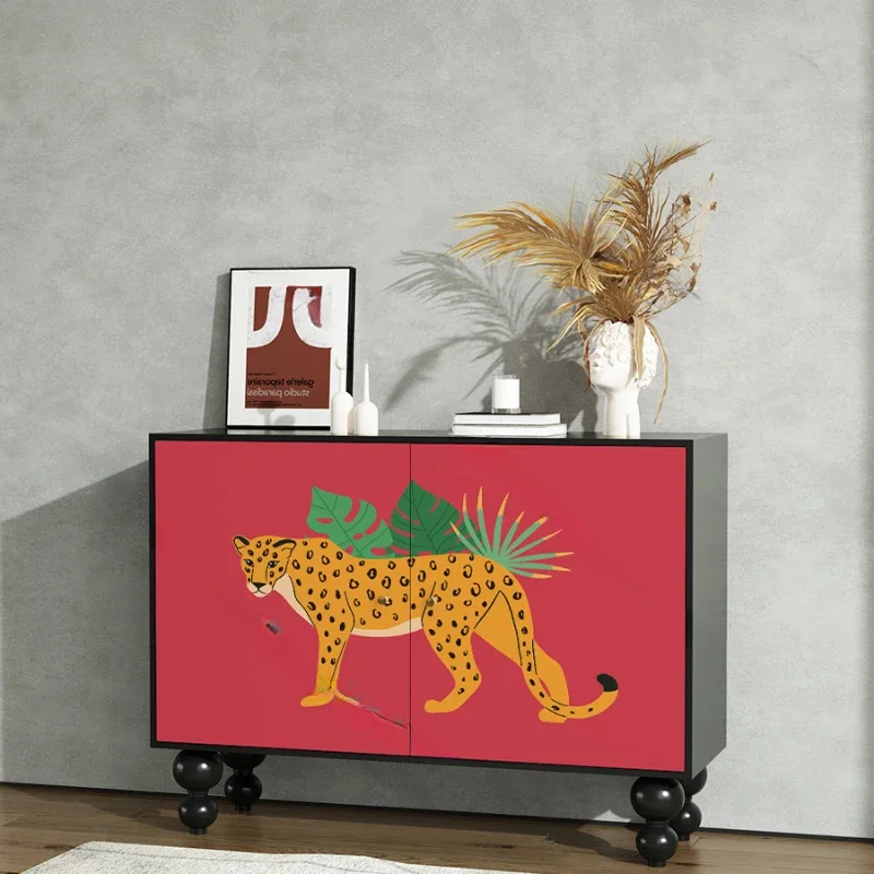 

Money Leopard Household Storage Cabinet Solid Wood Multi functional Storage, Living Room, Bedroom Decoration Integrated