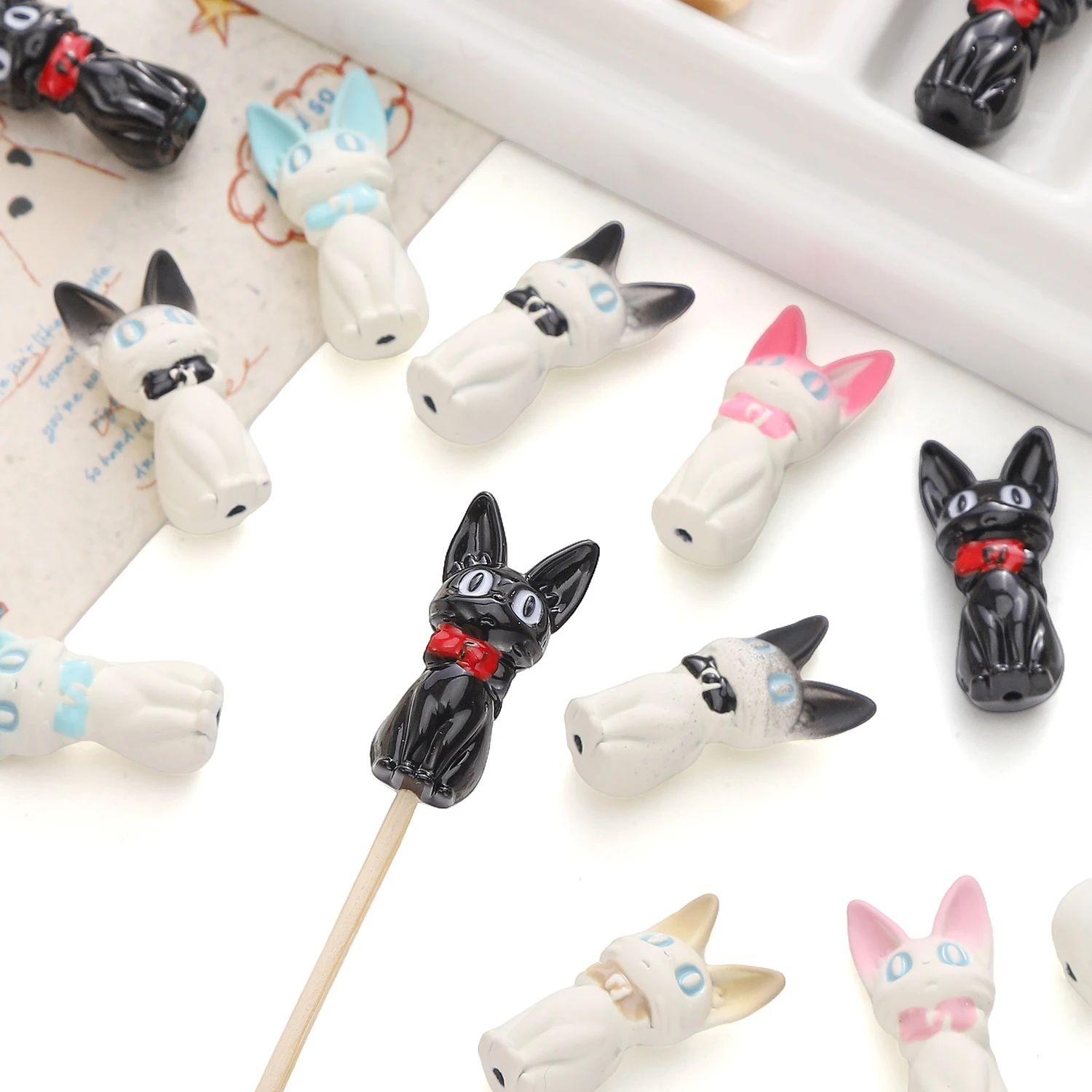 1 قطعة سبائك لطيف القط الخرز جميل مجوهرات بأشكال حيوانات صنع الخرز DIY بها بنفسك اليدوية قلادة سوار مفتاح ملحقات السلسلة