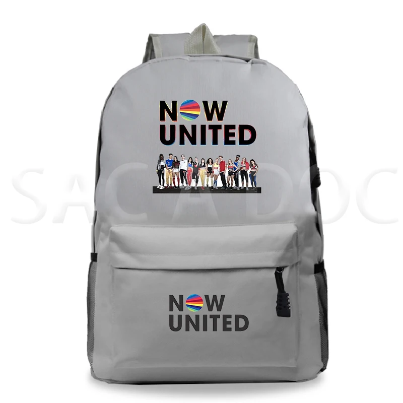 Women TravelBags Mochila De Escola Do Now United Lyrics Backpack Hip Hop Now United-Better Album NU Team Bookbag Girls Schoolbag