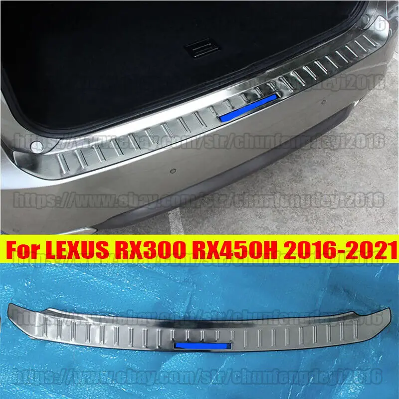 For LEXUS RX300 RX450H 2016-2021 Rear Bumper Protector Sill Plate Cover Trim car accessories