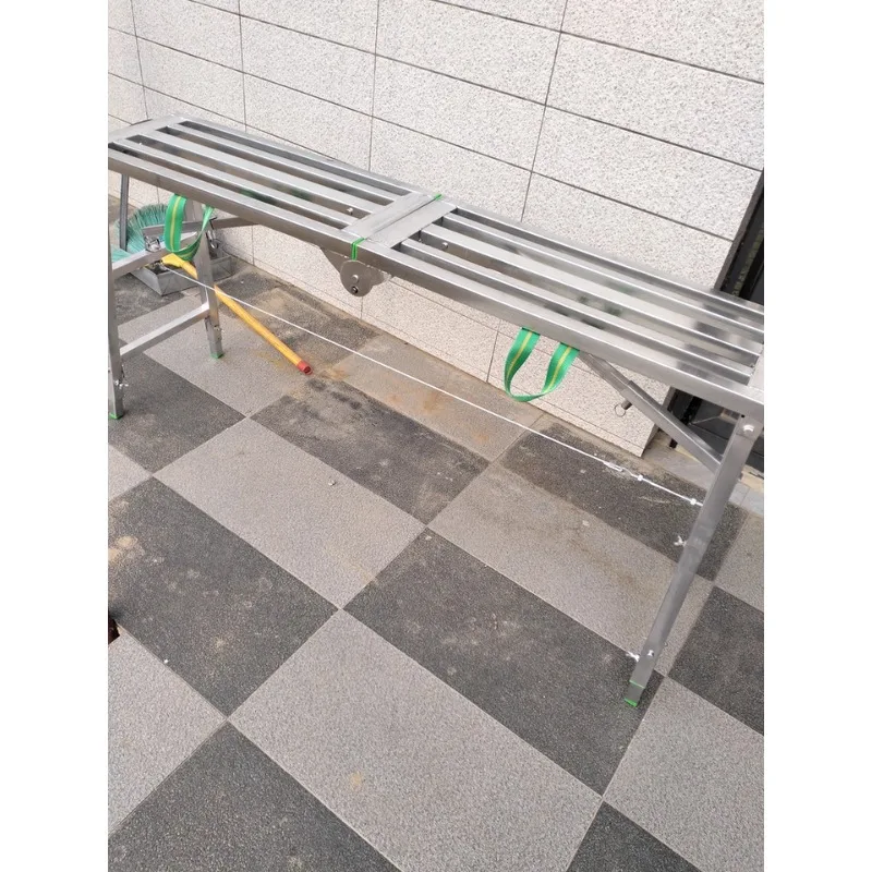 مقعد حصان محمول من الفولاذ قابل للتعديل بارتفاع سميك لسلامة العمل على ارتفاعات عالية