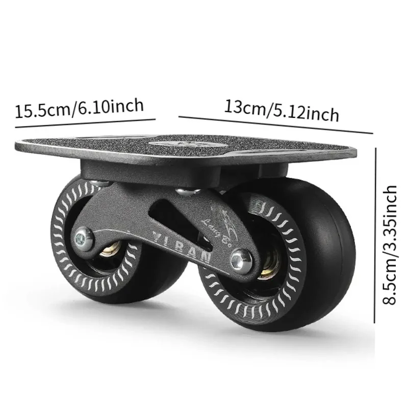 Drift Board Skates Portable Roller Split Skateboard Plate for Teens Adults Versatile Outdoor Use