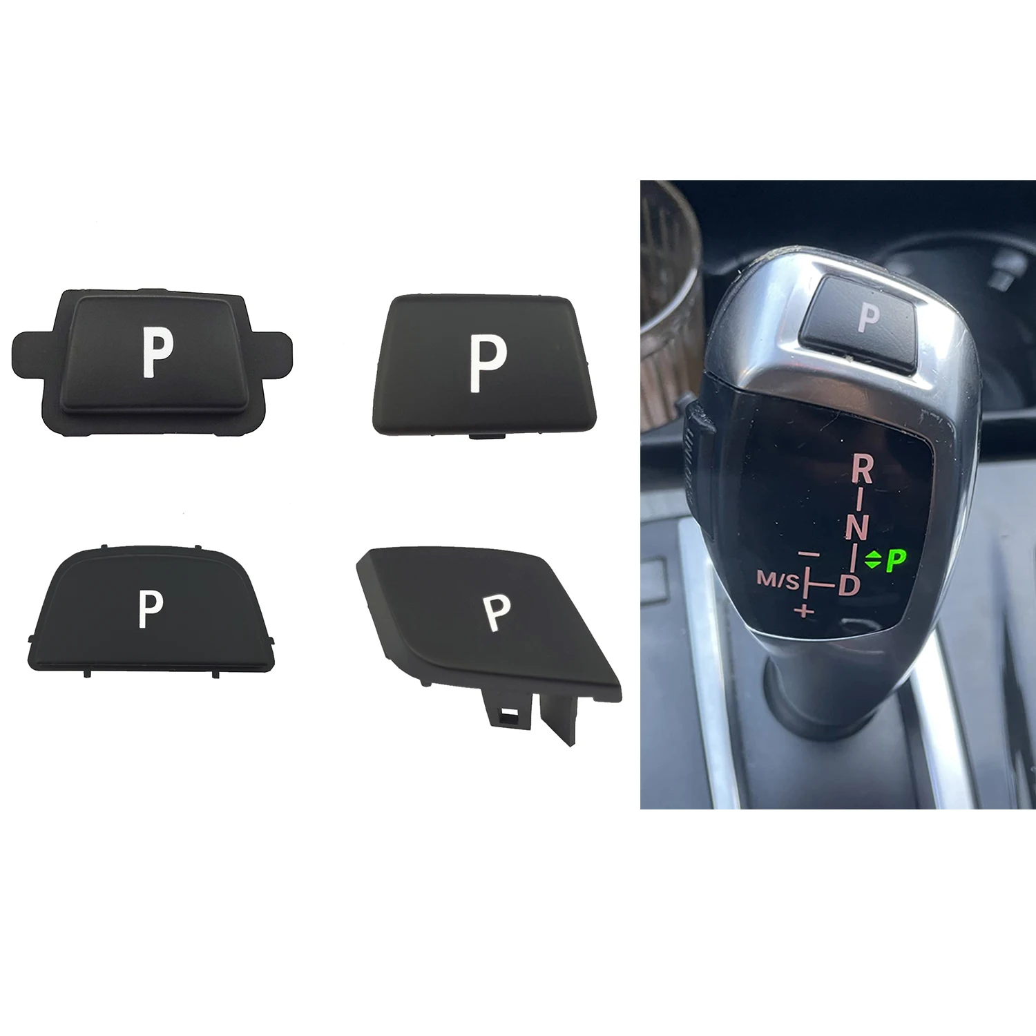 Carro engrenagem Shifter botão, botão de estacionamento P, tampa de substituição, apto para BMW 3, 5, 6, 7 Series, X3, X4, X5, X6, F25, F26, F30,