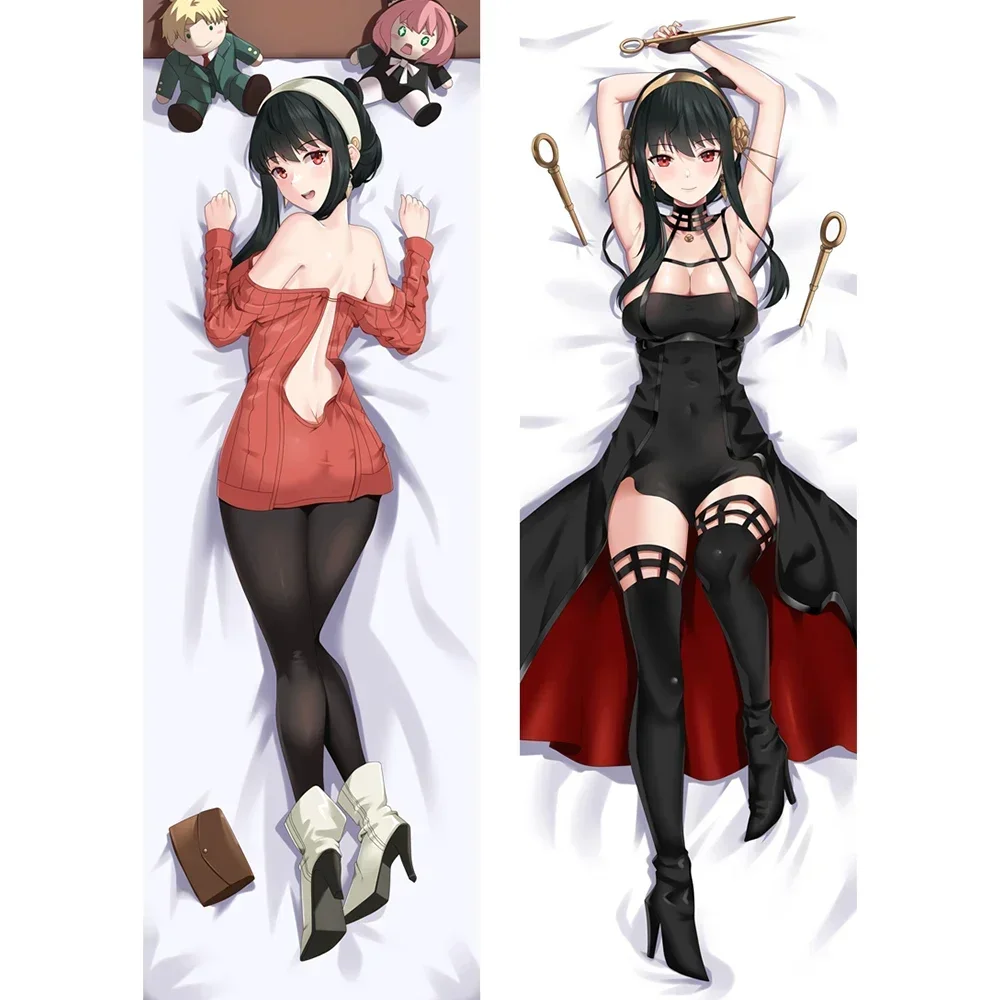 

60*180CM Dakimakura Anime Body Pillow Case Cosplay Pillowcase Custom 2 Side Print Throw Soft Pillow Cover