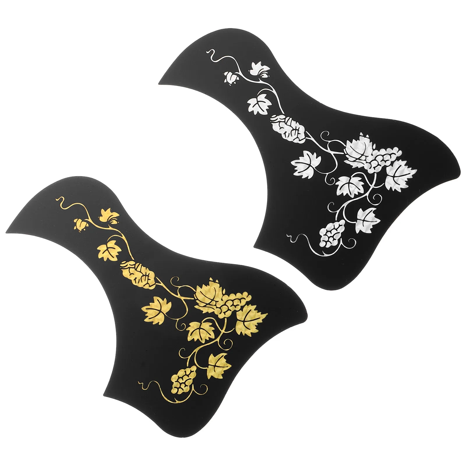 

2 Pcs Guitar Protector Decal Acoustic Accessories Bass Replacement Parts Travel