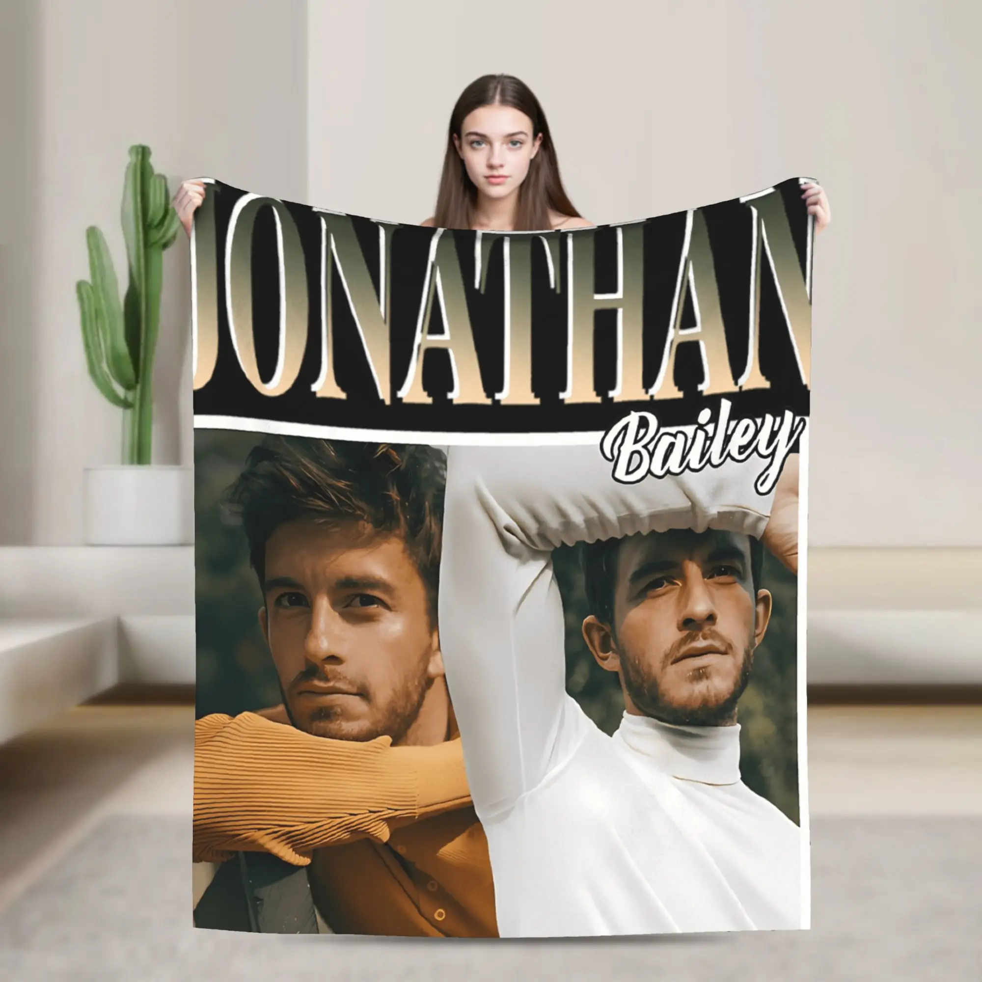 Warm Soft BlanketChild Decorative Jonathan Bailey Bedding Throws  Flannel Bedspread For Living Room Graphic Sofa Bed Cover