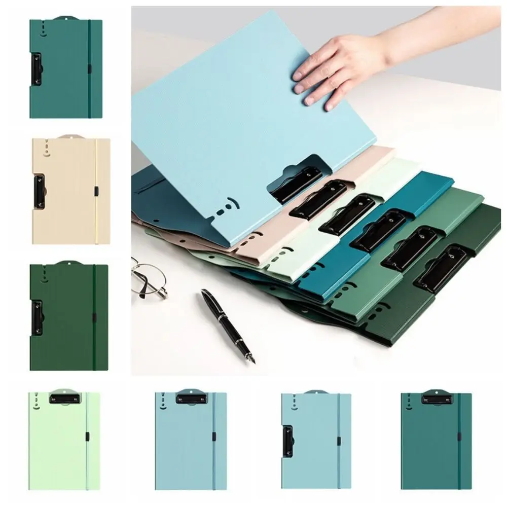 

Stationery Clipboard A4 File Folder Hangable Waterproof A4 Writing Pad Horizontal Vertical A4 Board Clip Documents