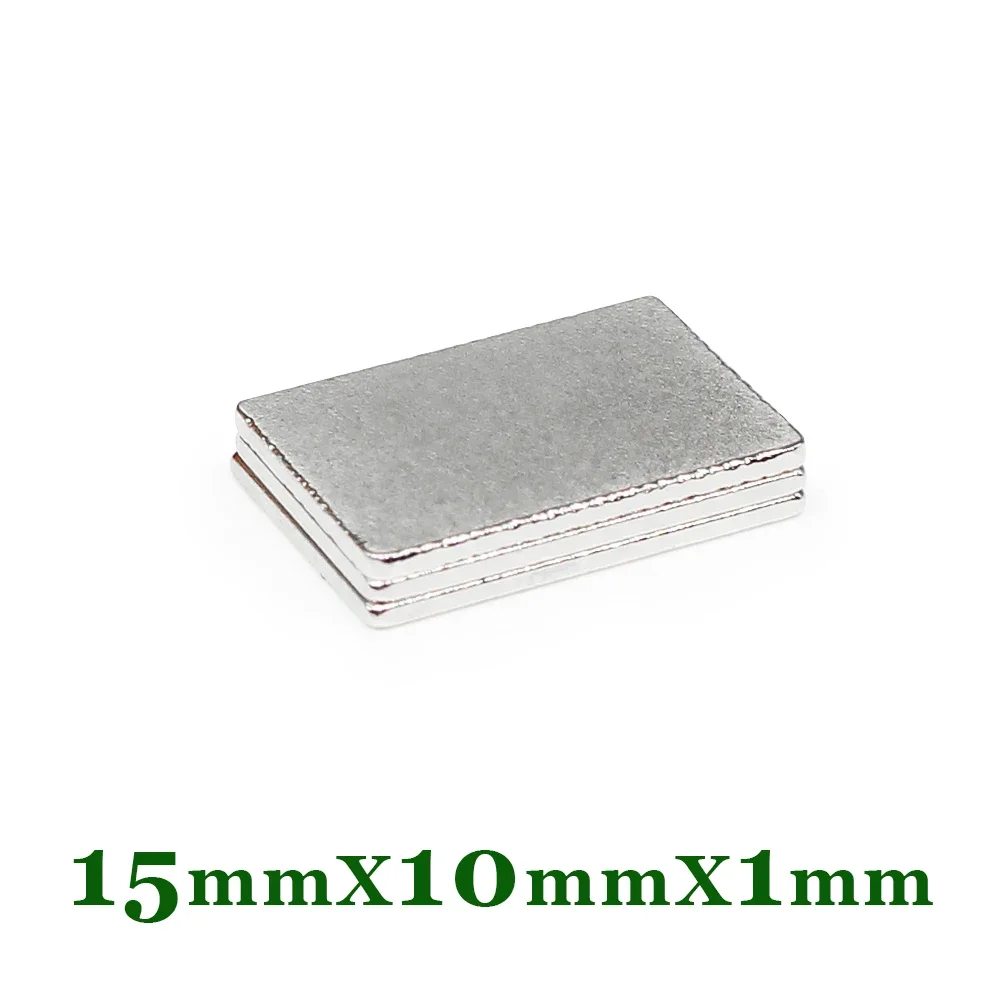 5/10/20/50/100/200/300PCS 15X10X1mm Super Strong Square Magnet 15mmX10mmX1mm for Home Refrigerators, Offices DIY  15*10*1mm