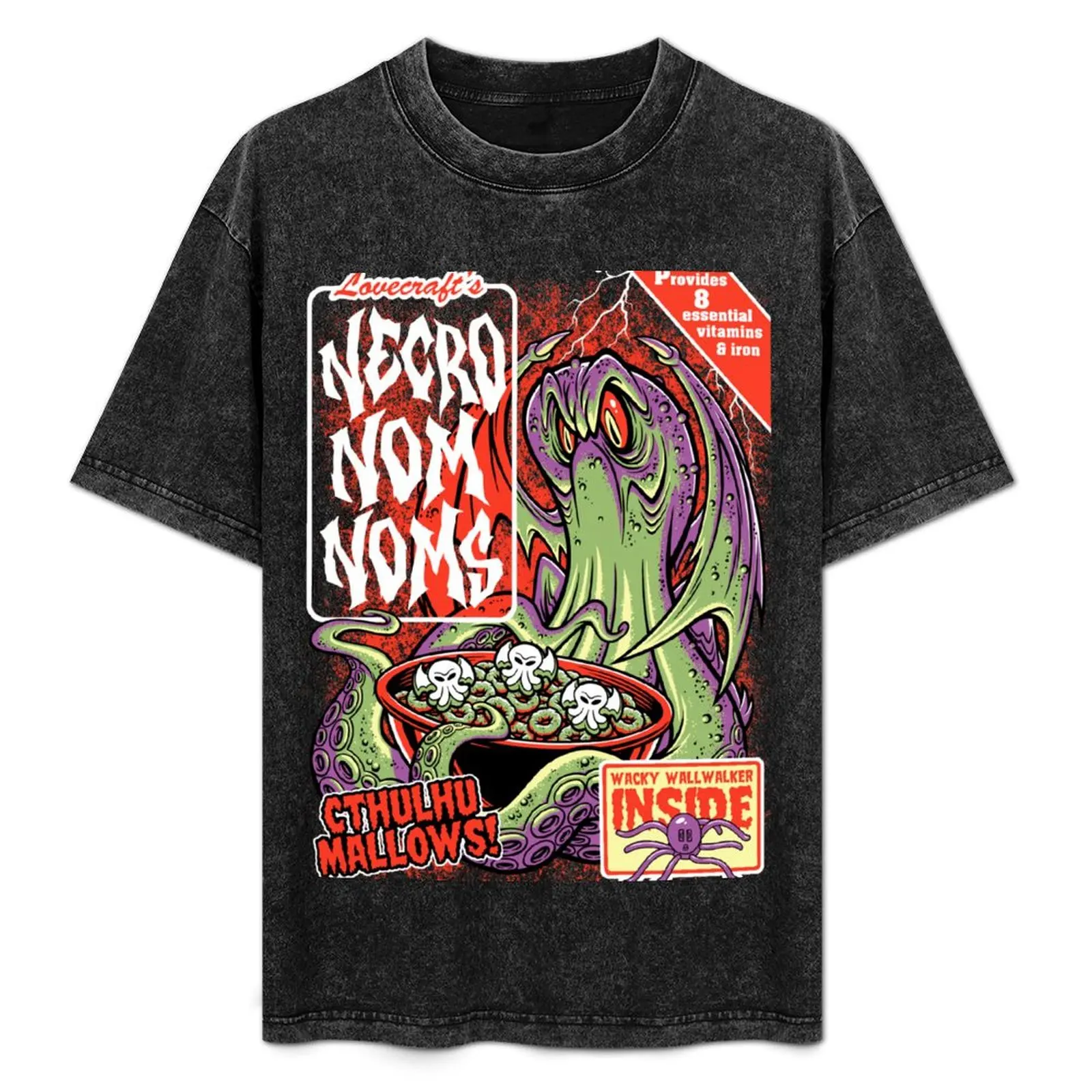 

NECRO NOM NOMS! T-Shirt Daily Wear Plain Short Sleeve Shirt