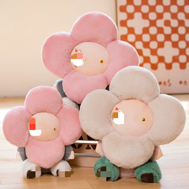 Sunflower Head Baby Plush Toy Plush Cute Flower Pillow Lovely Room Decoration Doll Suitable for Children Girl Birthday Gift