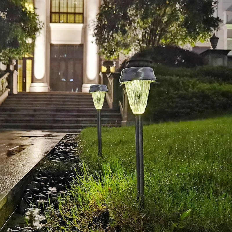 6PCS LED Solar Outdoor Light IP65 Waterproof Lawn Lamp Decoration Landscape Lighting for Courtyard Terrace Path Porch Garden Dec