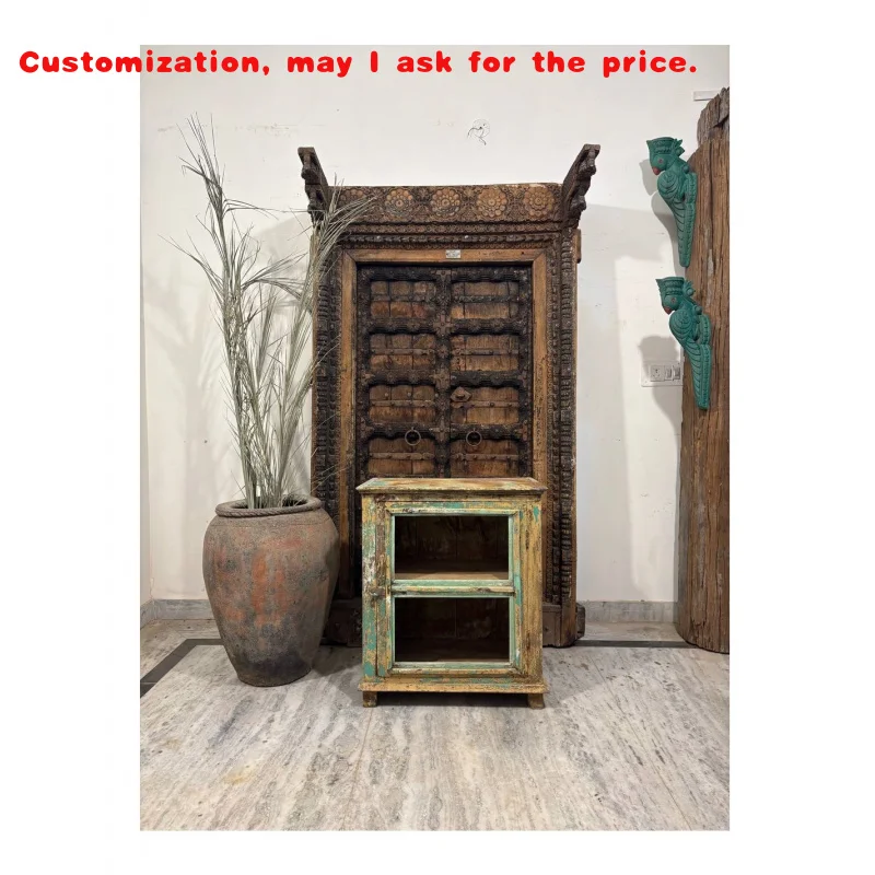 

на заказ. Элегантный современный деревянный стеклянный шкаф-витрина с зеркалом и полкой, прочный компактный шкаф для хранения вещей Furni