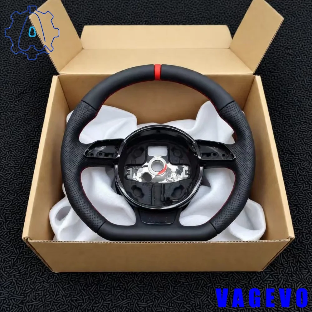 Image of Leder-Sportlenkrad für Audi A3 A4 A5 S5 Q3 Q5 SQ5 Lenkrad-Zubehör, Auto-Accessoires