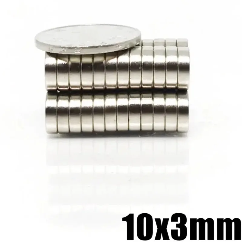 10x3mm Magneet 10/50/100/500/1000 stuks Ronde Vorm Kantoor Craft garage Tool Koelkast Koelkast 10*3mm Accessoire - afbeelding 2