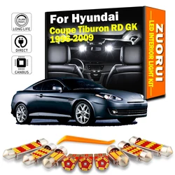 ZUORUI Canbus Car LED Interior Dome Light Kit For Hyundai Coupe Tiburon RD GK 1996-2003 2004 2005 2006 2007 2008 2009 Led Bulbs