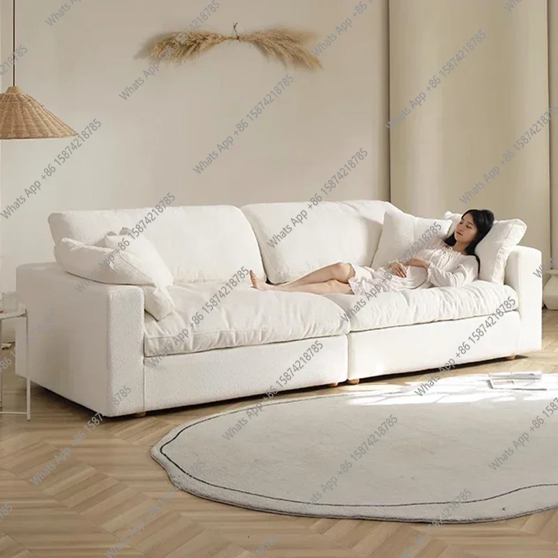 

YX Minimalist Designer Living Room Sofas Sectional Air Minimalist Recliner Sofas Modern Luxury Lounge Wood Divano Home Furniture