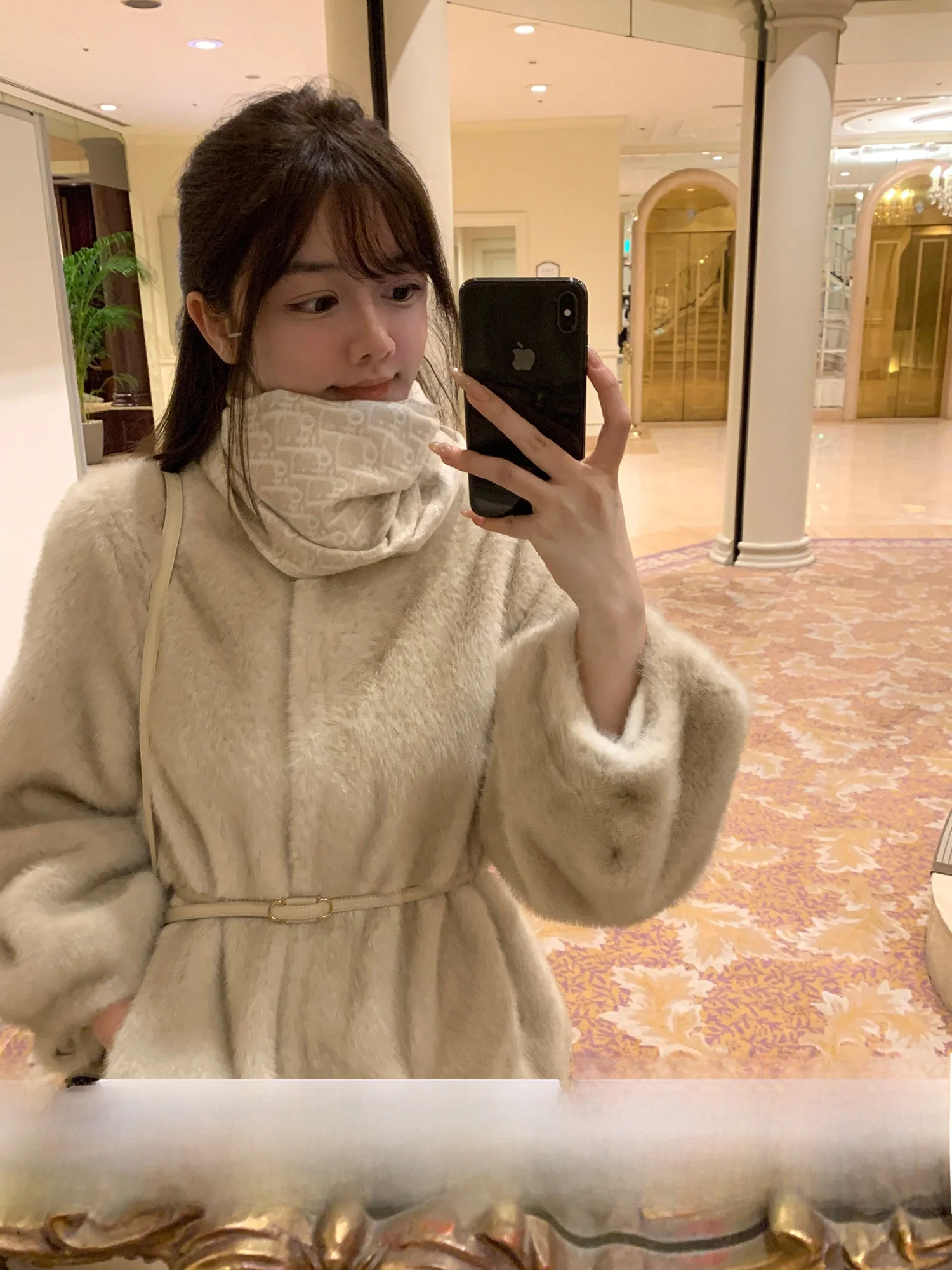 

Ele Fur Jaet Simple Sle Winter New Arrival Lightweight Luxury Eco-friendly for Young Women ort Coat Long Sve Hig...