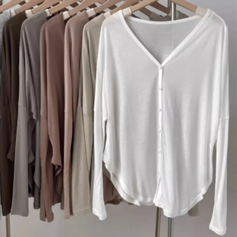 Cseta de Manga Larga con Diseño de Botones, Estilo Retro Hoado y Adeazante, Abertura Asimétrica, Cárdigan Abierto, Est...