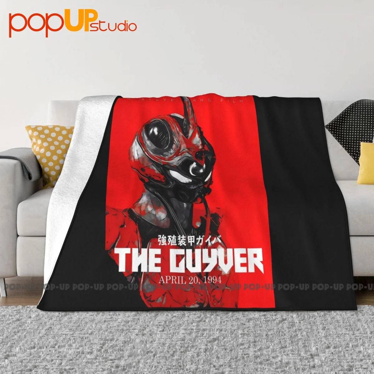 Guyver Out Of Control Anime Dark Hero Blanket Thick Classic Plus Velvet Faux Fur Throw Sofa Decorative