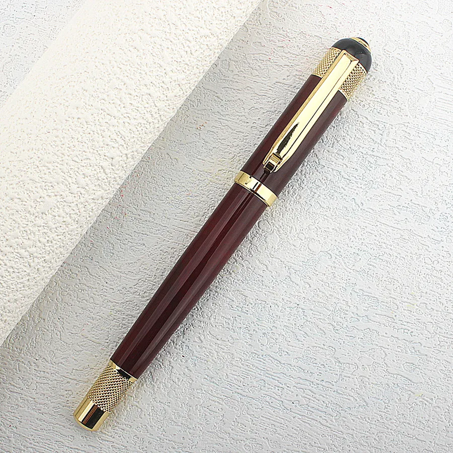Hochwertiger, exquisiter Rollerball-Stift mit glatter Nachfüllmöglichkeit, modischer, marmorgrüner, hochwertiger Schreibstift für Büro und Business – Detail 10