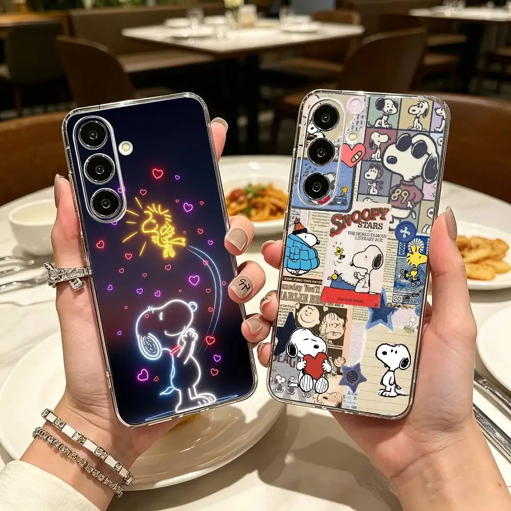 cute-snoopy-y  Clear Phone Case for Samsung A71, A70, A52, A51, A40, A30, A20
