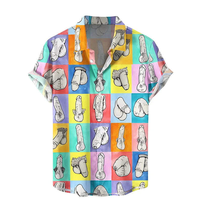 Summer Harajuku 3D Printed Sexy Styles Shirts Hentai Patterns Graphic Short Fashion Funny Cool Men Blouses Clothes