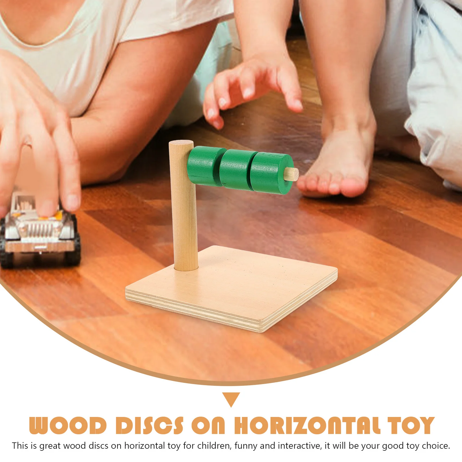 

Montessori Number Rods Wooden Learning For Kids Early Education Sensory Discs On Horizontal Dowel Educational Playset