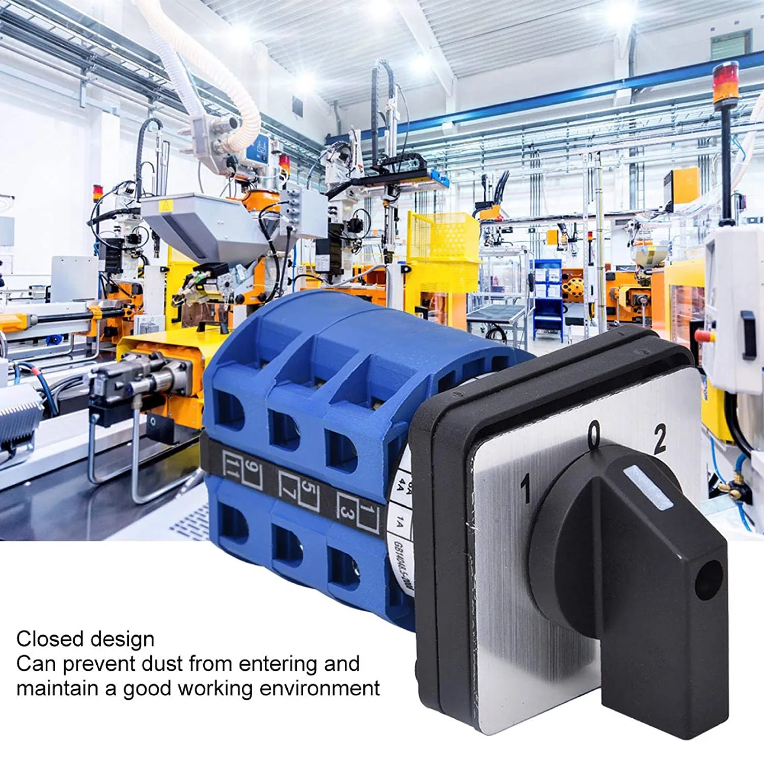 690V Rated Rotary Changeover Switch 25A 1-0-2 Position Three Phase Cam Switch for Industrial Power Routing and Circuit Selection