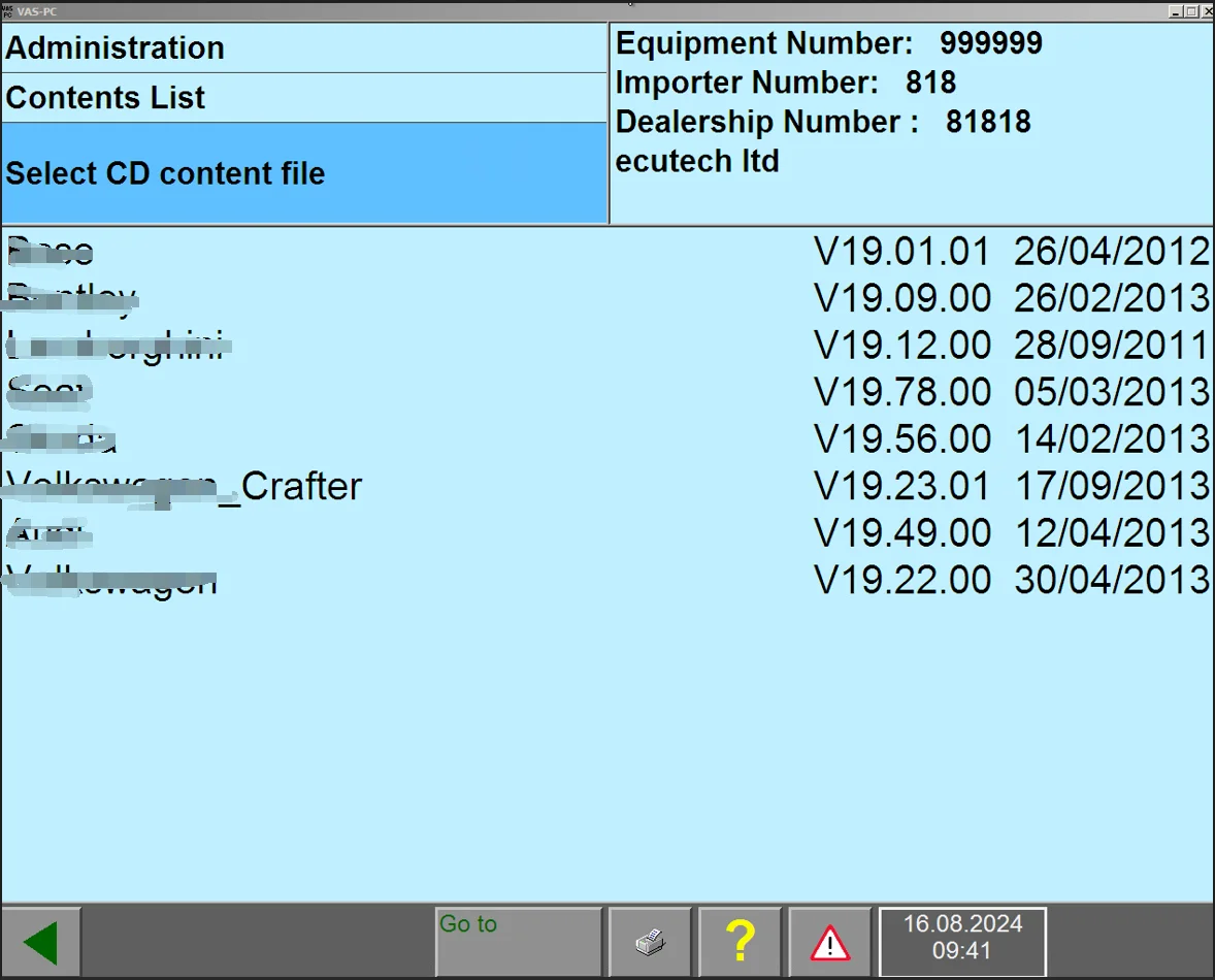 2012 VAS PC 19.01.01 Diagnostic software VMWARE