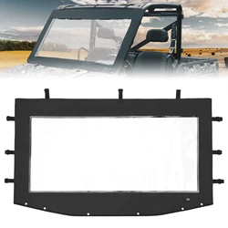 KEMIMOTO UTV Front Windshield Compatible with Polaris Ranger XP 1000 / Crew 2017-2024 PVC Waterproof Instant Soft Windshield