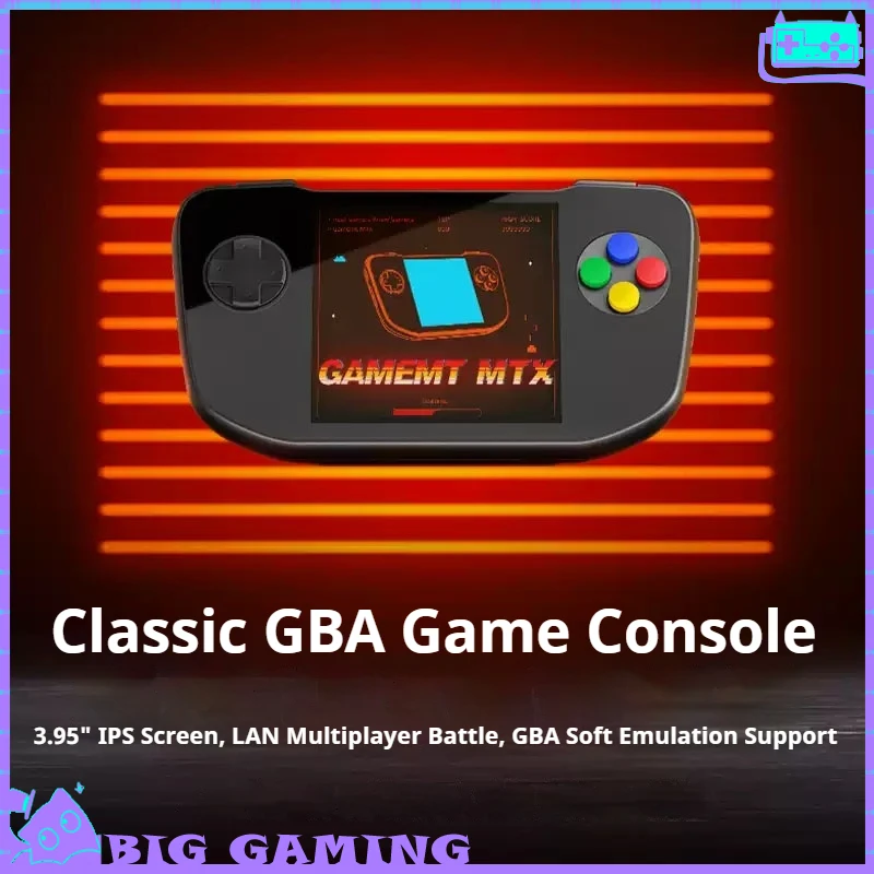 GameMT MTX Retro Handheld Game Console Support GBA Cartridge HDMI TV Output Portable Open Source Handheld Arcade Accessories
