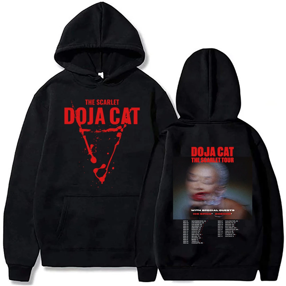 2023 Hot Scarlet Doja Cat Hoodie Hip Hop Music Harajuku Men Women Pullover Tops Sweatshirt Unisex