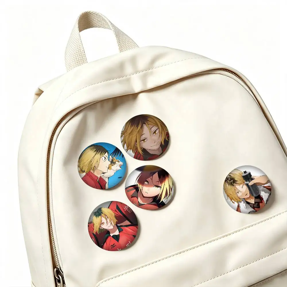 K-Kozume Kenma Haikyuu Anime  25mm 32mm 44mm 58mm 75mm Brooches Badges Pins for Accessories Gift