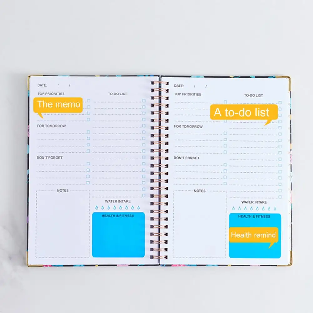 Burr ที่มีประโยชน์ฟรี2023ปฏิทินการออกแบบ Do Planner Daily สมุดจดวางแผนเดือนป้ายดัชนีหนังสือกำหนดกว้างใช้สำหรับสำนักงาน