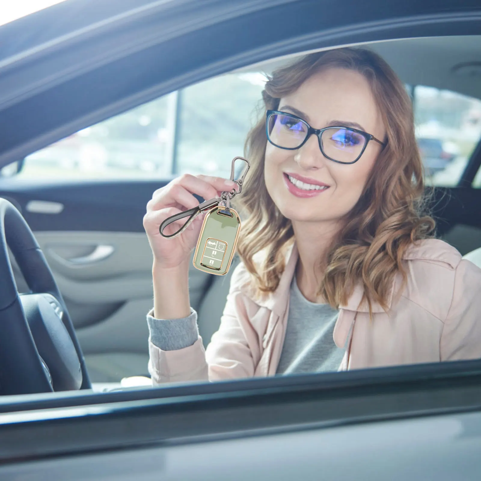 

2Pcs Car Key Cover Special Design Fine Craftsmanship Best Replacement for Old Key Fobs Fob Holder Keyfob Keychains Covers