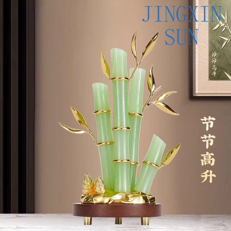 Bamboo step by step rising ornament living room TV cabinet wine company housewarming