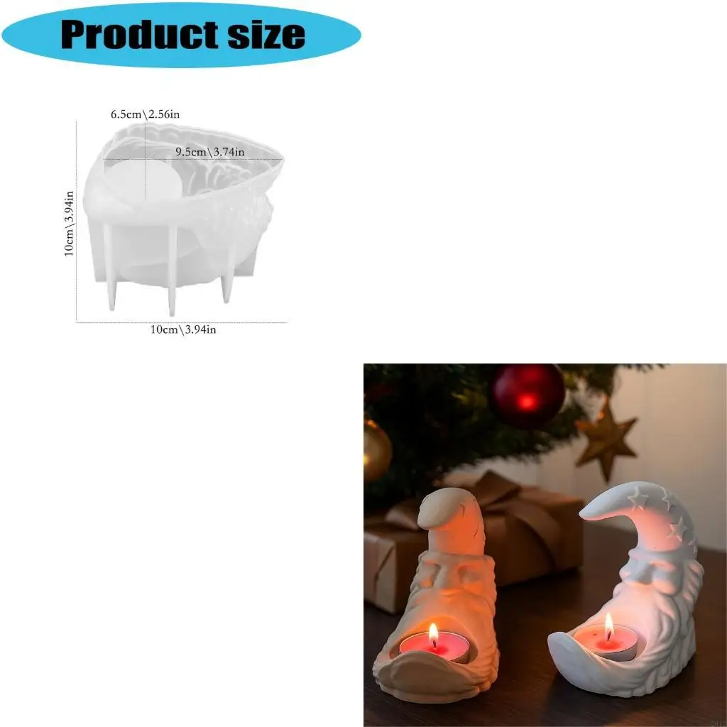 

Пресс-форма ремесла силикона формы луны для украшений праздника держателей свечи смолы