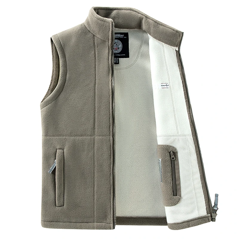

Men's Lamb Cashmere Vest Casual Breathable Vest Men's Youth Middle-aged and Elderly Thermal Clothing 4XL Plush Warm Waistcoats